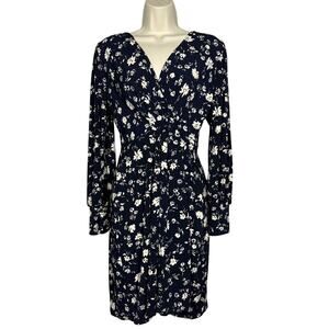 NEW! Kaileigh x Stitchfix Annabel Knit Faux Wrap Dress Floral Print Casual - M